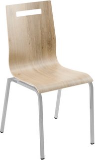 Mayer Sitzmöbel Stapelstuhl »2119«, BxL: 53 x 55 cm, Stahl/Holz - beige
