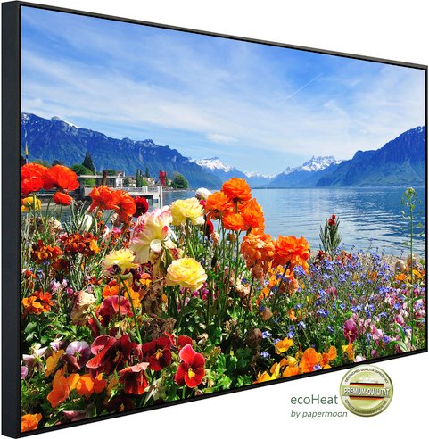 papermoon Infrarotheizung »EcoHeat - Bergsee«, Matt-Effekt - bunt