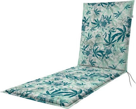 DOPPLER Gartenmöbelauflage »Living«, BxL: 60 x 195 cm, Polyester - blau