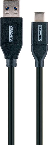 SCHWAIGER Adapterkabel, USB 3.1 schwarz