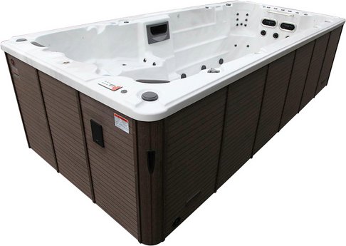 Canadian Spa Whirlpool Swim Spa »St. Lawrence 5 m«, 500 x 228 x 137 cm, mit integriertem Soundsystem - braun