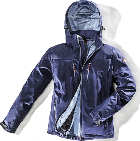 Thumbnail - BULLSTAR Softshelljacke marine, Polyester/Elastan, Gr. 4XL - blau