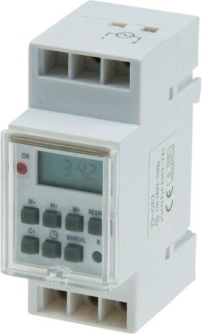 Zeitschaltuhr, weiß, Kunststoff - weiss