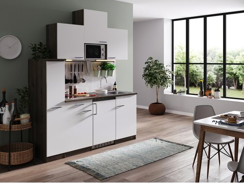 Thumbnail - RESPEKTA Singleküche »Oliver«, mit E-Geräten, Gesamtbreite: 180 cm - weiss