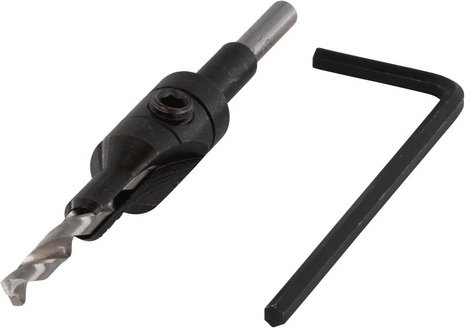 WOLFCRAFT Vorbohrer, Rundschaft, Ø 3,5 – 9,5 mm - schwarz