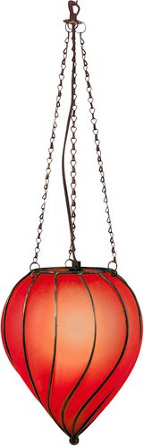 NÄVE Glaspendel »Orient«, metall/glas, rotbraun