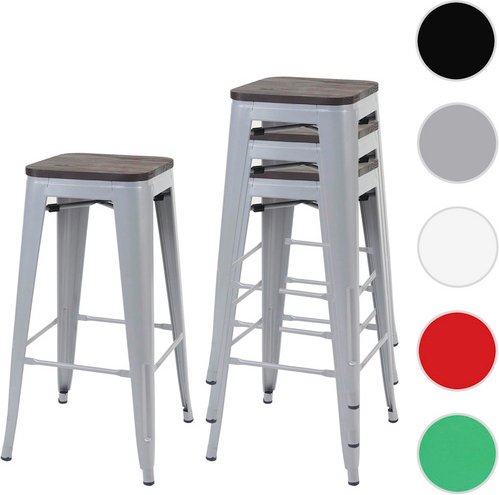 MVG Barhocker »MVG-A73«, 4er-Set - grau