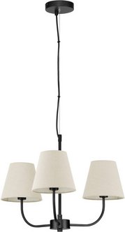 NOVA LUCE Pendelleuchte »Moist«, LED, 27 W, Höhe: 98 cm, schwarz/beige - schwarz | beige