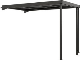 Mr. GARDENER Seitendach, BxHxL: 314 x 218 x 274 cm, für Premium Systemhaus Gr. 5 - grau