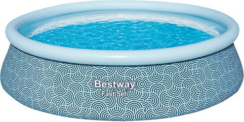 BESTWAY Pool » Fast Set™«, Aufstellpool-Set mit Filterpump,e Ø 457 x 107 cm, rund - grau