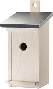 SIENA GARDEN Nistkasten »Nesting box Pastel Line«, Kiefernholz, creme, Flachdach - beige