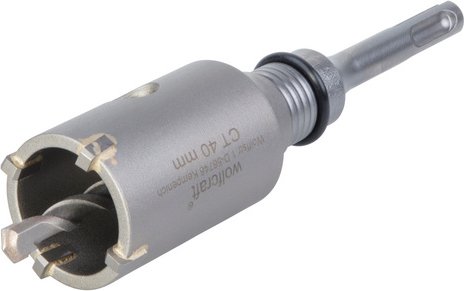 Thumbnail - WOLFCRAFT Hohlbohrkrone, Ø: 40 mm, Hartmetall - silberfarben