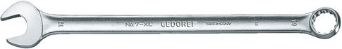 GEDORE Ringmaulschlüssel, extra lang UD-Profil 46 mm - silberfarben