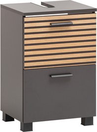 SCHILDMEYER Waschbeckenunterschrank »Katta «, BxH: 40,2 x 60,8 cm, anthrazit - schwarz