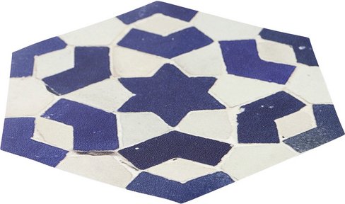 mySPOTTI Anti-Rutsch-Sticker, stepon, Fliesenoptik, 35x30 cm - blau