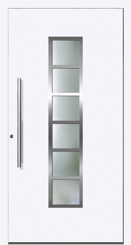 KNOCK Aluminium-Haustür »TOKYO«, weiß - weiss