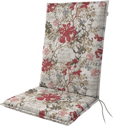 DOPPLER Gartenmöbelauflage »Living«, BxL: 48 x 110 cm, Polyester - rot