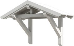 SKANHOLZ Vordach »Siegen 1«, 247 x 116 cm (BxT), nordische Fichte, weiß - weiss