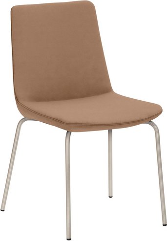 Mayer Sitzmöbel Stuhl »2008«, BxHxL: 48 x 87 x 54 cm, Stahl/Stoff - braun