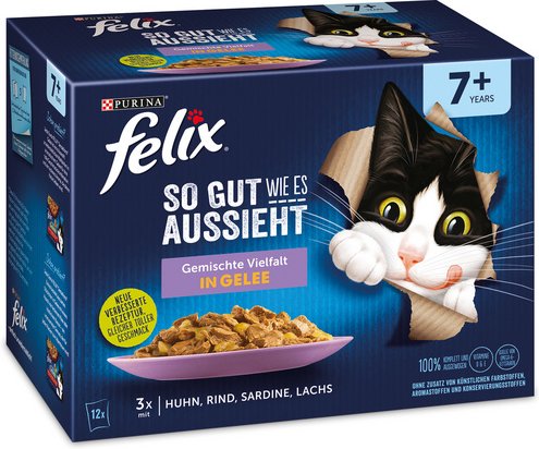 felix Katzen-Nassfutter »Agail«, 6 Stück, je 85 g