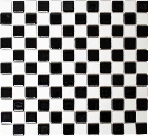 HuH Mosaik Mosaikfliese »Classic«, BxL: 30 x 32,6 cm, Wandbelag/Bodenbelag - schwarz