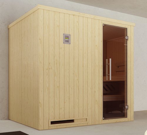 WEKA Sauna »Halmstad 2«, BxHxT: 194 x 199 x 177 cm - beige