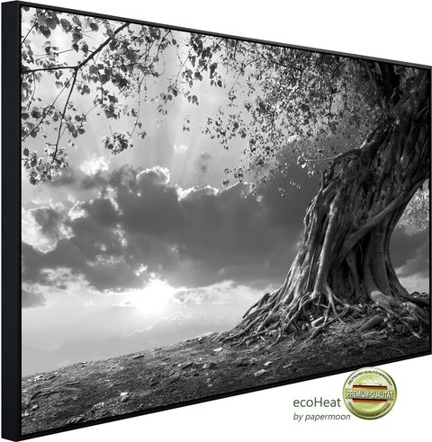 Thumbnail - papermoon Infrarotheizung »EcoHeat - Baum Schwarz + Weiss«, Matt-Effekt - bunt