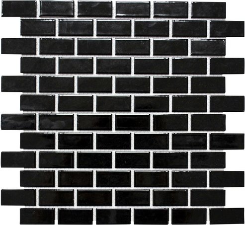 HuH Mosaik Mosaikfliese »Architecture«, BxL: 29,8 x 29,8 cm, Wandbelag/Bodenbelag - schwarz