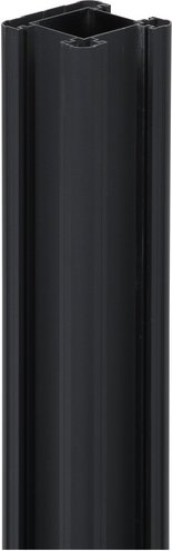 FLORAWORLD Bohlenzaun, Aluminium, BxLxT: 9,7 x 160 x 9,7 cm - grau