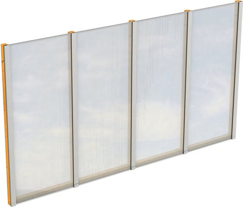 SKANHOLZ Seitenwand, B x H: 343 x 200 cm, Holz, Farbe: eiche hell