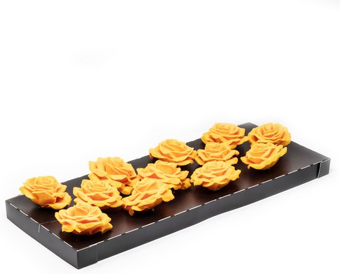 Flowerbox Wachsrose - gelb