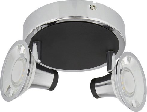 Thumbnail - NÄVE Spotrondell »Neapel«, inkl. Leuchtmittel in warmweiß - silberfarben