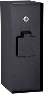 PAULMANN Steckdosensäule, schwarz, BxH: 8,5 x 23 cm