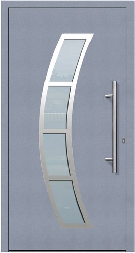 KNOCK Flügelüberdeckende Kunstoff-Haustür »Terra«, anthrazit - grau