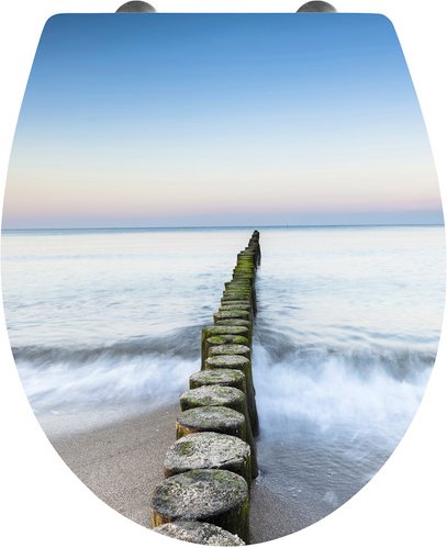 CORNAT WC-Sitz »RELIEF«, Duroplast, oval, mit Softclose-Funktion - bunt