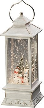 Konstsmide LED-Wasserlaterne, Kunststoff, Höhe: 27,5 cm, inkl. Leuchtmittel - weiss