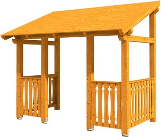 SKANHOLZ Vordach »Paderborn 8«, 336 x 202 cm (BxT), nordische Fichte, eiche hell - beige | braun