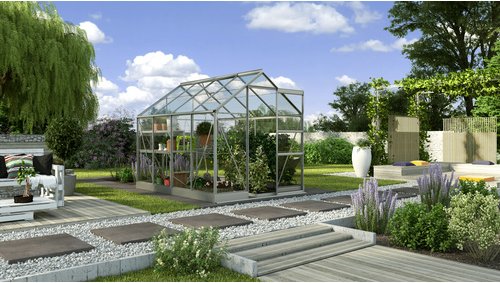 Thumbnail - VITAVIA Gewächshaus »Eris 5000«, BxHxT: 195 x 207 x 261 cm - silberfarben