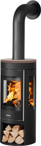 JUSTUS Kaminofen »Mino 2.0«, keramik grappa, Keramik, 5 kW - schwarz