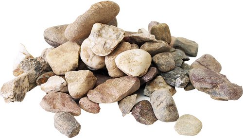 Mr. GARDENER Kies »Rheinkies«, braun, 600 kg, 16 mm - beige