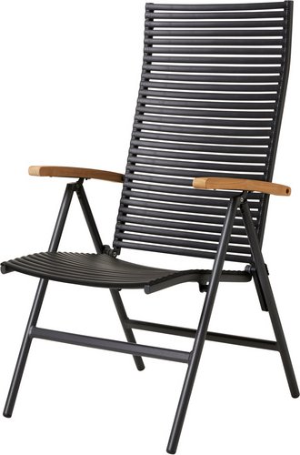 Cinas Gartenstuhl »Mood Position«, BxH: 60 x 111 cm, Aluminium - schwarz