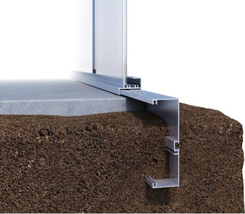 KGT Fundamentrahmen »Orchidee«, BxLxH: 297 x 323 x 12 cm, Aluminium - silberfarben