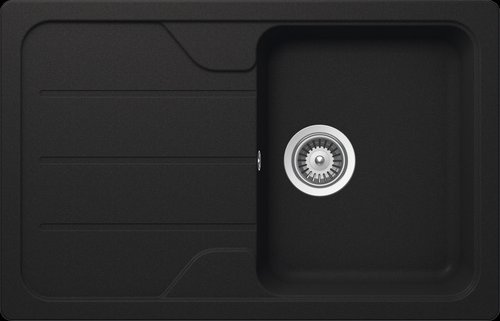 SCHOCK Küchenspüle, Formhaus D-100S Onyx, Granit | Komposit | Quarz, 78 x 50 - grau