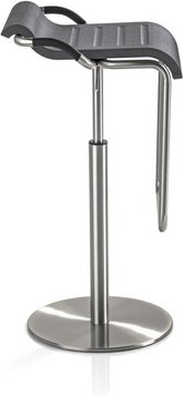 Mayer Sitzmöbel Barhocker »1218«, Breite: 47 cm, höhenverstellbar, Polyurethan, grau
