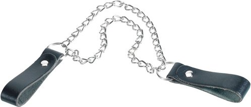 CONNEX Hammerkette, metall, leder, grau, silberfarben