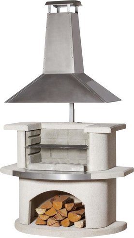 Thumbnail - BUSCHBECK Gartengrillkamin »Venedig«, 110 cm - weiss