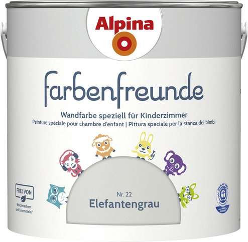 ALPINA Dispersionsfarbe »Farbenfreunde«, Elefantengrau, matt