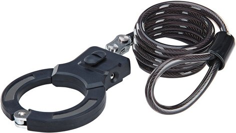 PROPHETE Spiralkabelschloss, 2 Laser-Cut Schlüssel, 120 cm - schwarz
