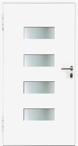 KNOCK Aluminium-Haustür »SHANGHAI«, weiß - weiss