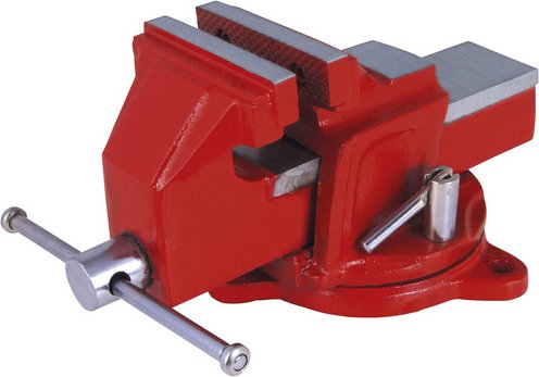 CONNEX Schraubstock, Sphärostahlguss - rot